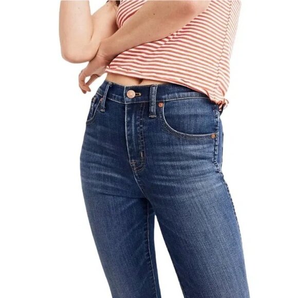 Madewell, Size 31 Waist '10" High Riser Skinny Skinny' Dark Wash Jeans, EUC - Picture 13 of 13